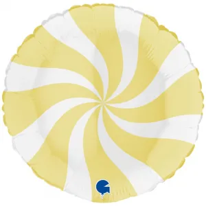 Balon Folie Rotund Acadea Alb-Vanilla 46cm Grabo