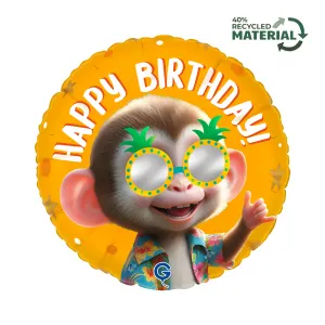 Balon Folie Rotund Cool Monkey 46cm