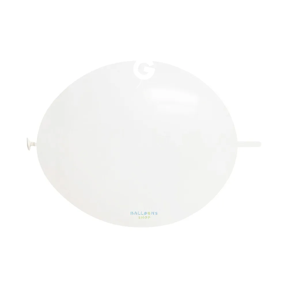 Baloane Latex G-Link 16cm Standard Alb GL6.01