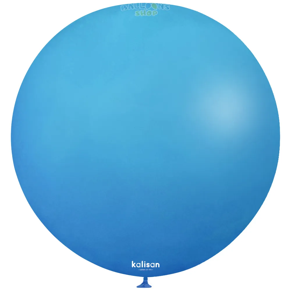 Balon Jumbo Latex 90cm Caribbean Blue Standard 2347