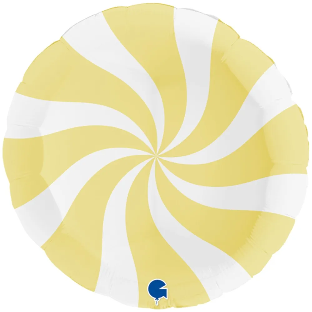 Balon Folie Rotund Acadea Alb-Vanilla 91 cm Grabo