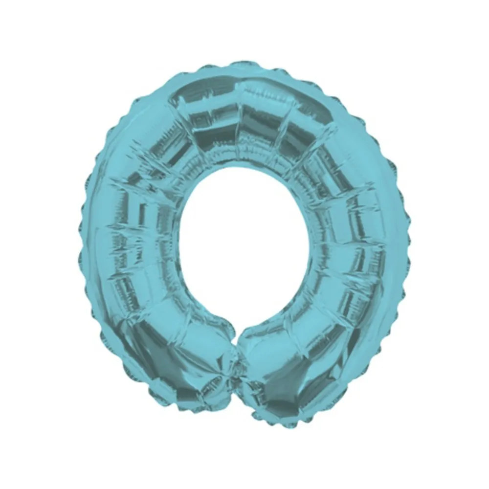Balon folie 35cm litera O BLEU 34836-14