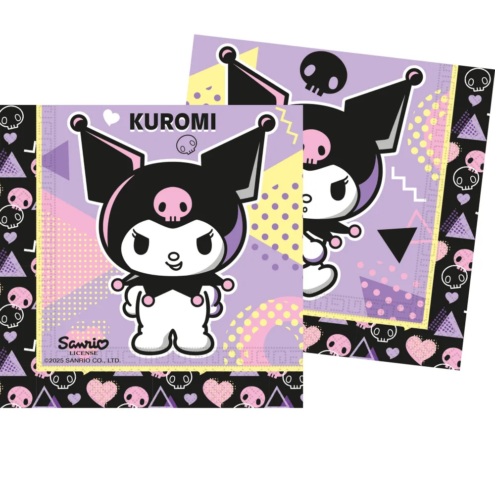 Set 20 Servetele Hartie 33x33cm Kuromi