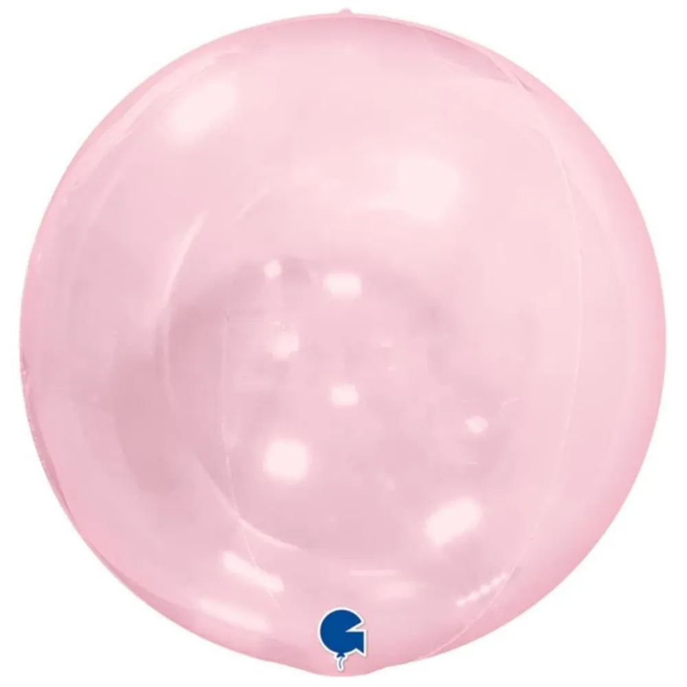 Balon Folie Sfera 4D Roz Transparent 38 cm Grabo