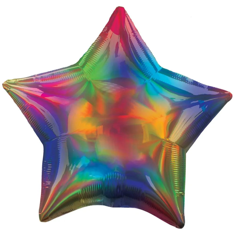 Balon Folie Stea Iridiscenta Rainbow 45cm AMS 39271