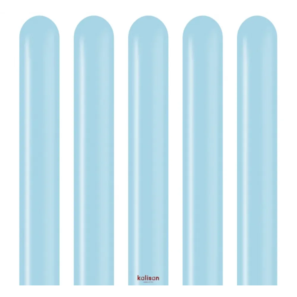 SET 50 Baloane Latex Modelaj Macaron Blue Nozzle Up 260M 3001