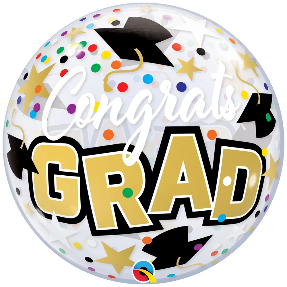 Deco Bubble Congrats Grad 22inch - 55cm 82523 Qualatex