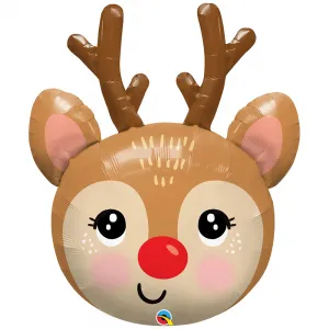 Balon Folie Figurina Cap Ren 89cm 14976 QUALATEX