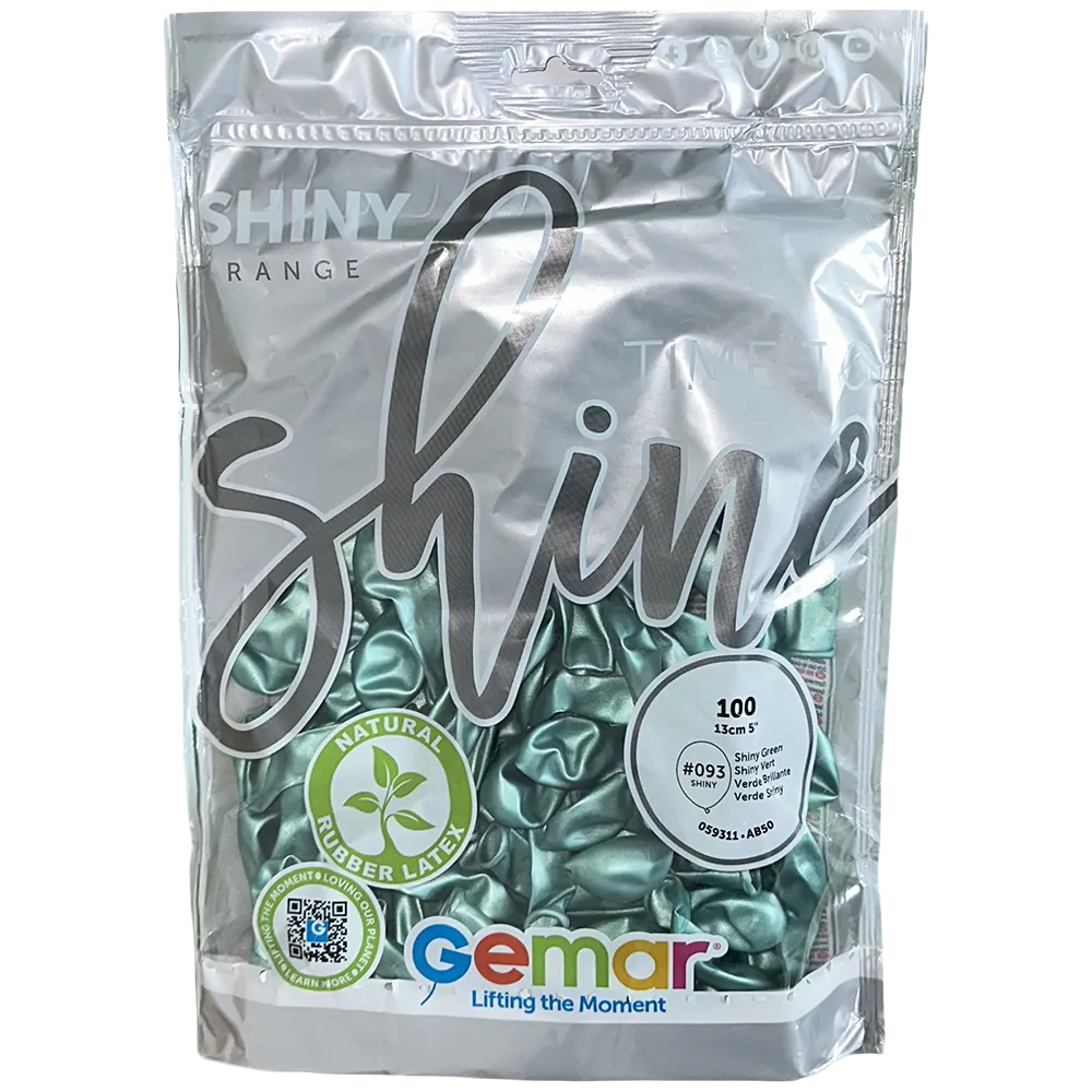 Baloane Latex 13cm Shiny Verde AB50.93