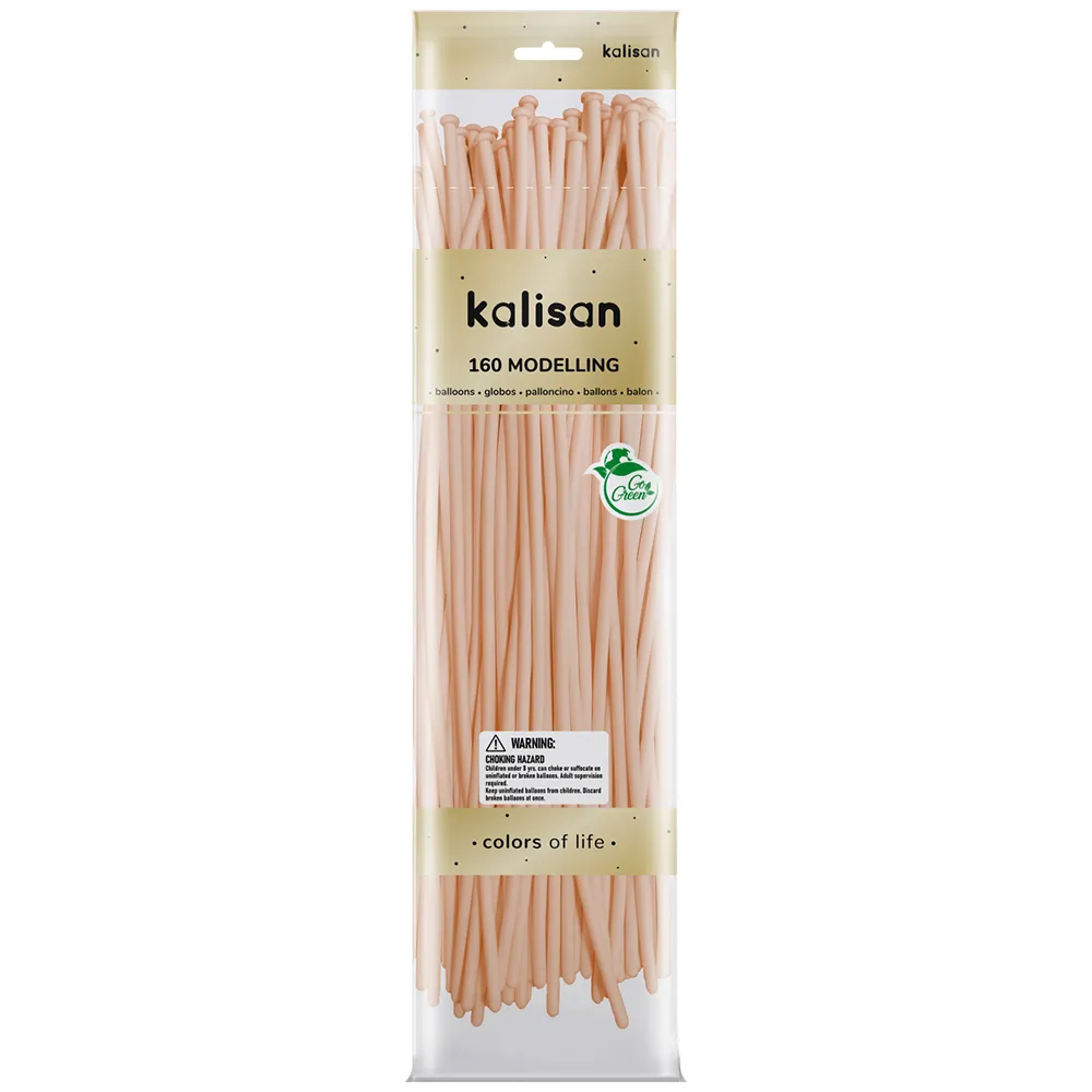 SET 50 Baloane modelaj Macaron Salmon Nozzle Up 152 x 2.5 cm 160M 3006