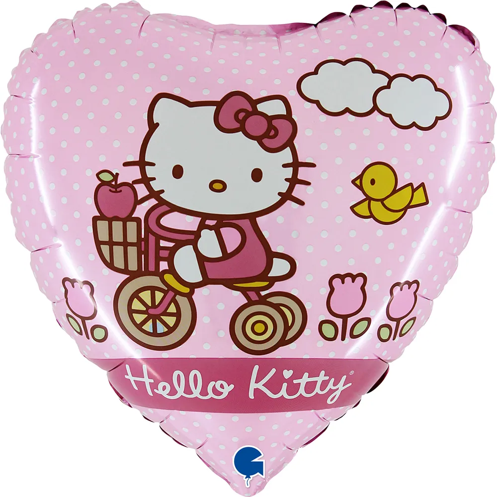 Balon Folie Inima Hello Kitty 46cm Grabo
