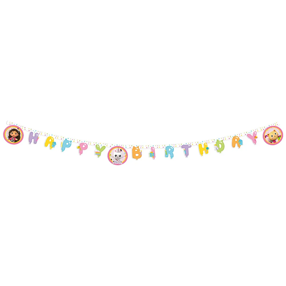 Banner Petrecere Happy Birthday Gabby's Dollhouse