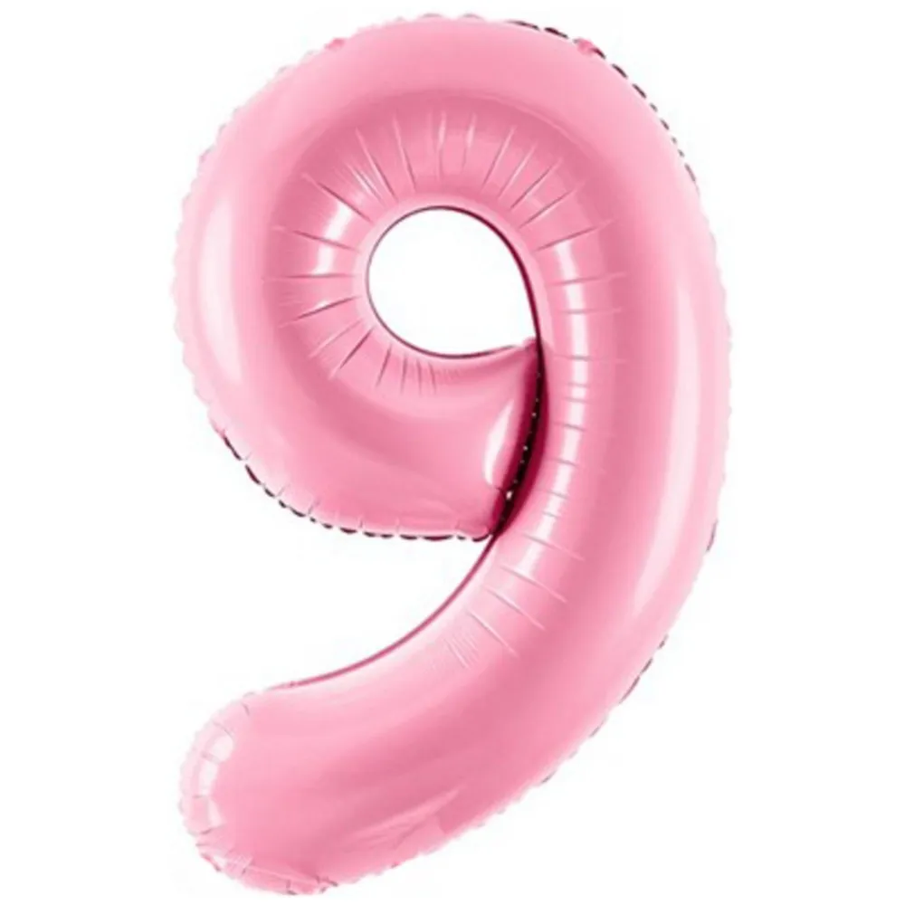 Balon folie cifra 9 Roz 86 cm