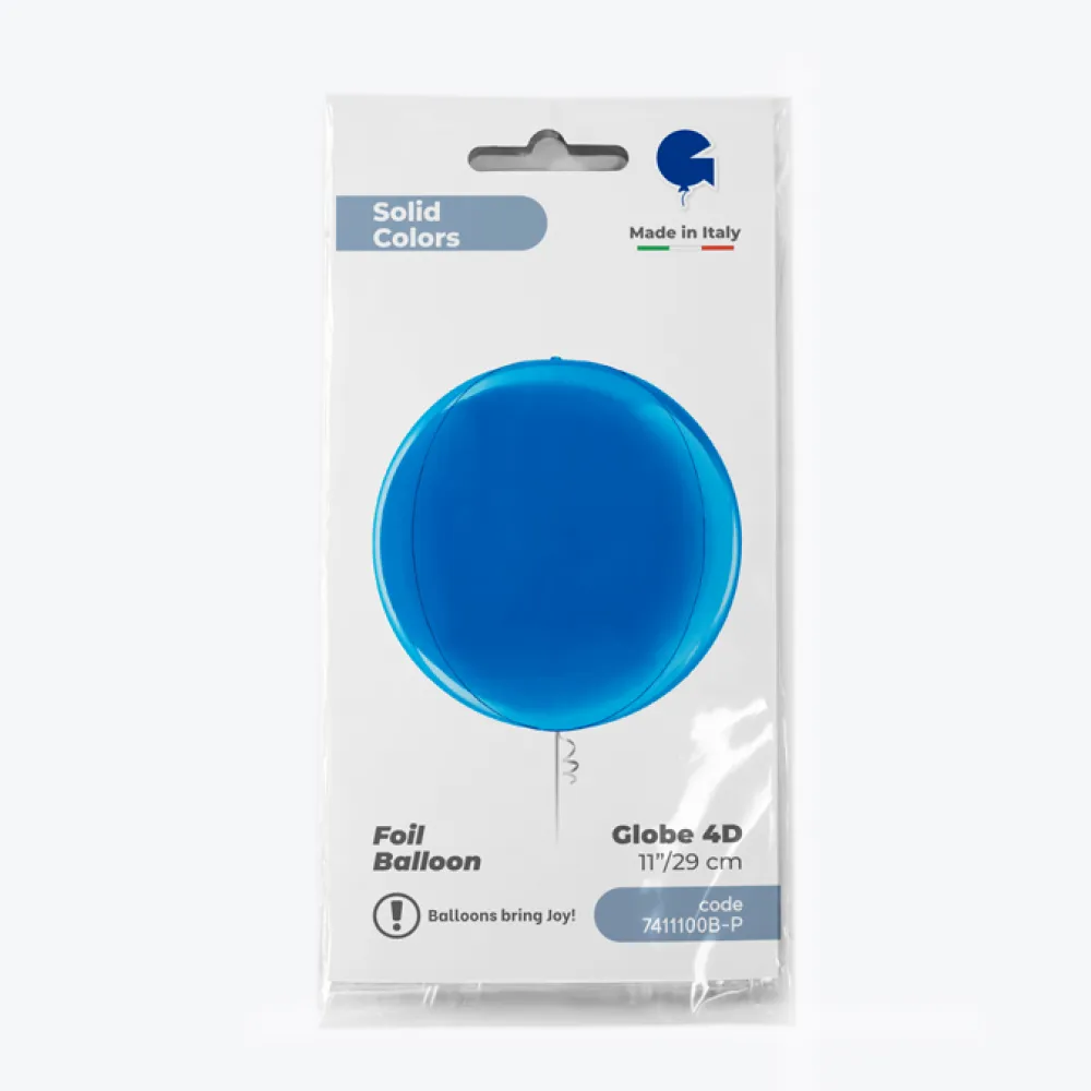 Balon Folie Sfera 4D Albastru 29 cm Grabo