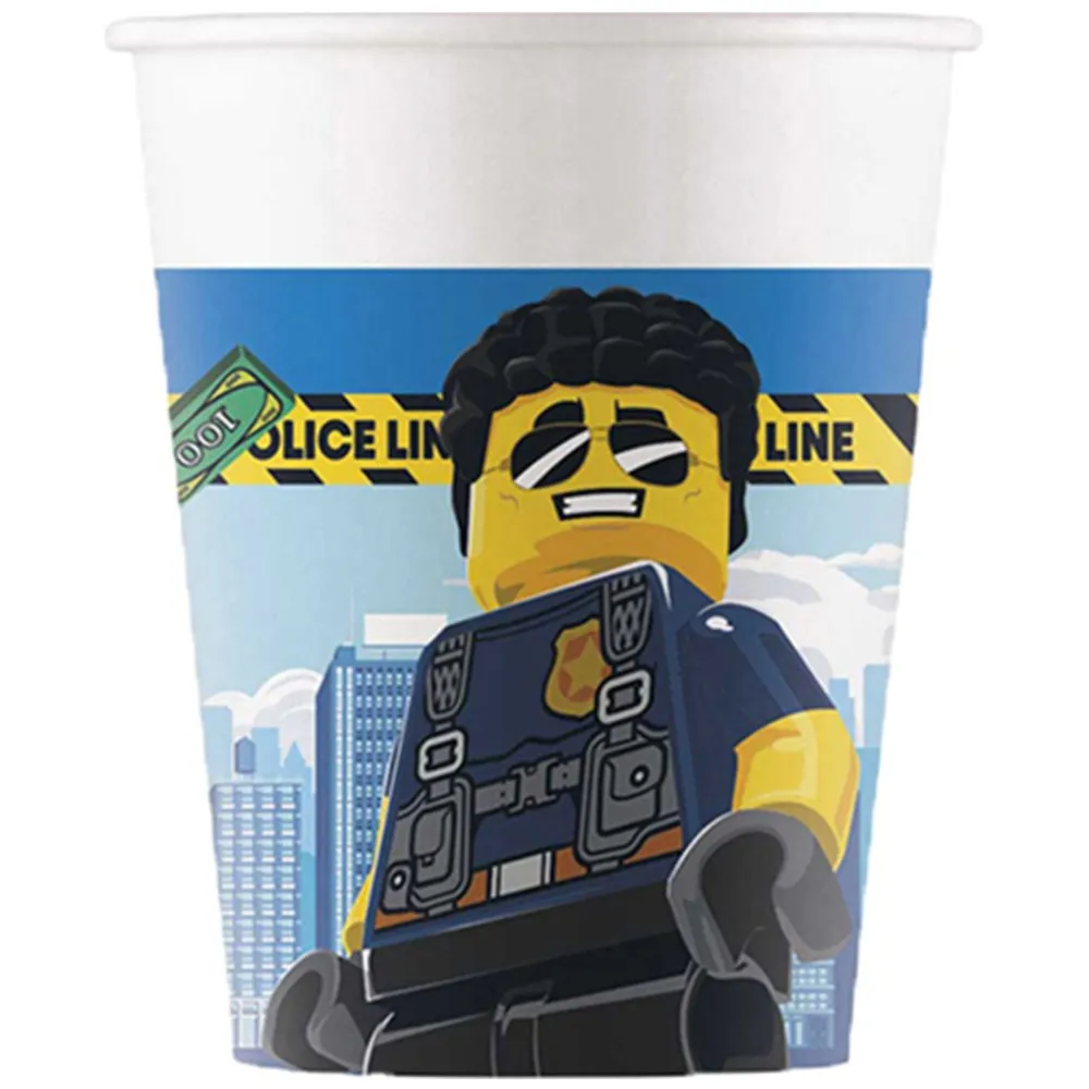 Set 8 Pahare Petrecere 200ml LEGO City