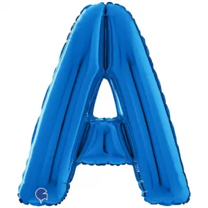 Balon Folie LITERA A Albastru 66 cm Grabo