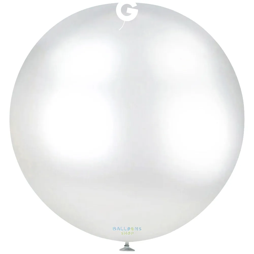 Balon Latex Jumbo 41cm Argintiu Metalic RR16M.38