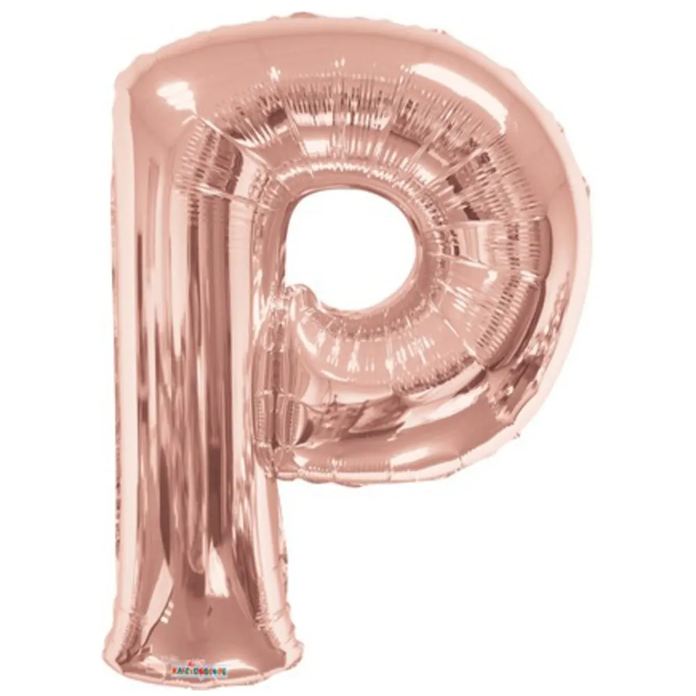 Balon folie litera P Rose-Gold 15625-34