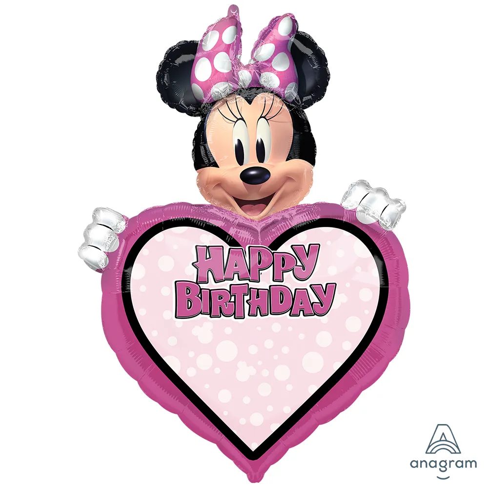 SuperShape Balon Folie Personalizabil Minnie Mouse Forever 60x83cm ANAGRAM