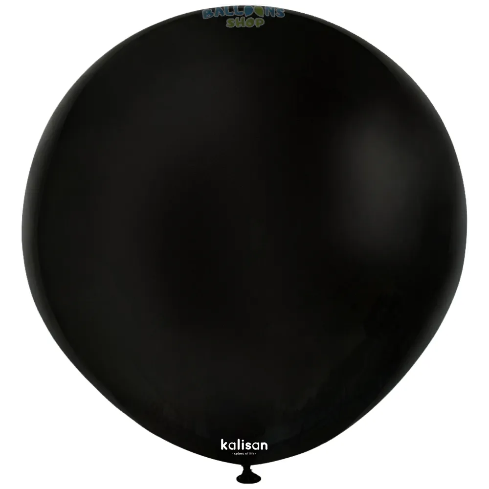 Balon Jumbo Latex 45cm Negru Standard 2332