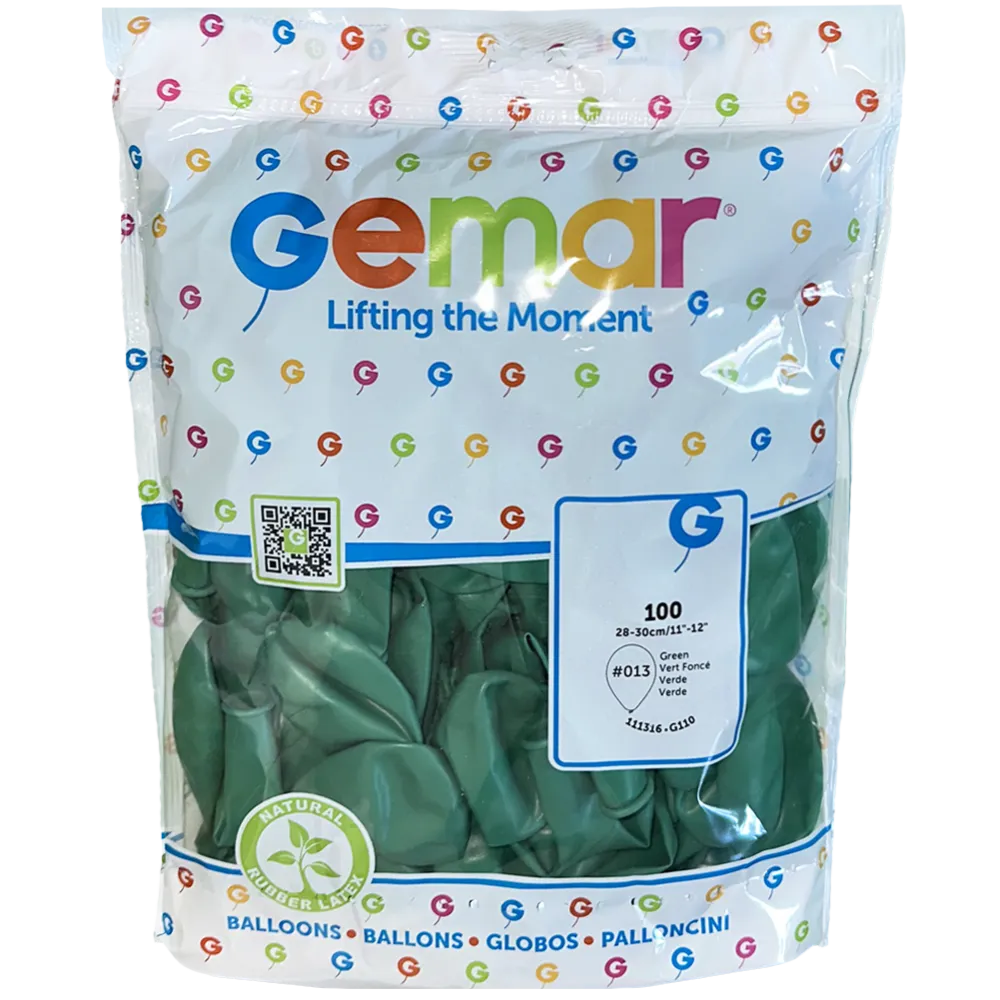 Baloane Latex 30cm Standard Verde Inchis G110.13