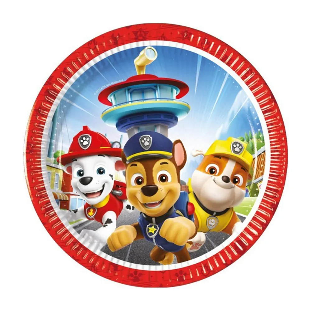 Set 8 Farfurii Petrecere 20cm Patrula Catelusilor Rescue Heroes