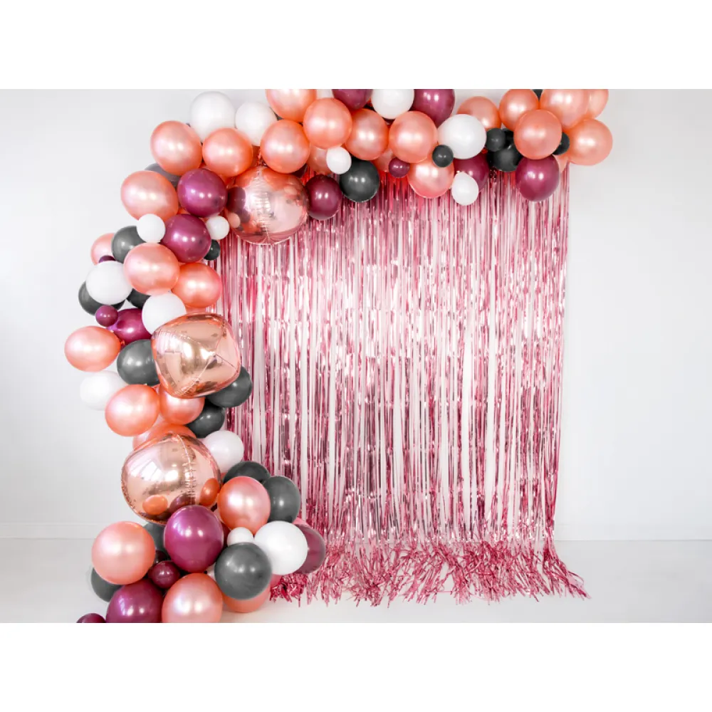 Perdea din folie metalizata Rose-Gold 90x250cm