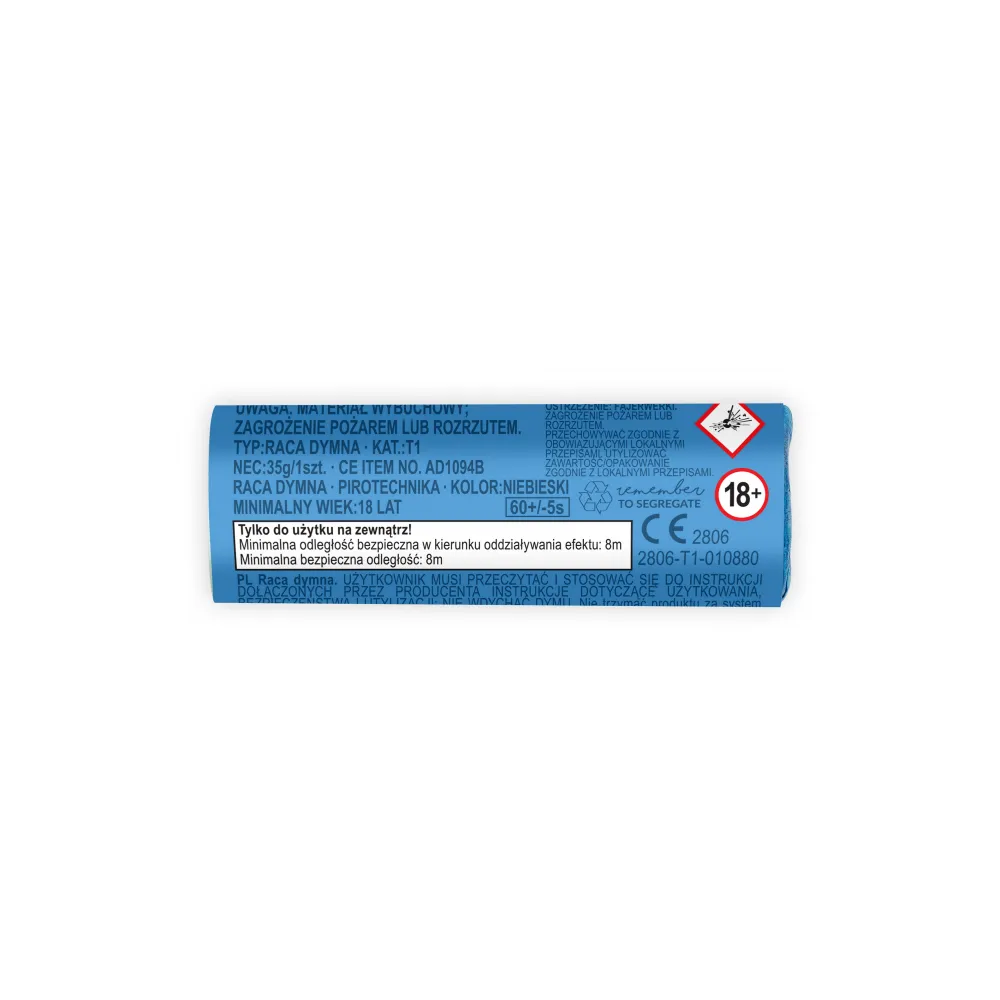 SET 5 Fumigene Albastre 11.5cm