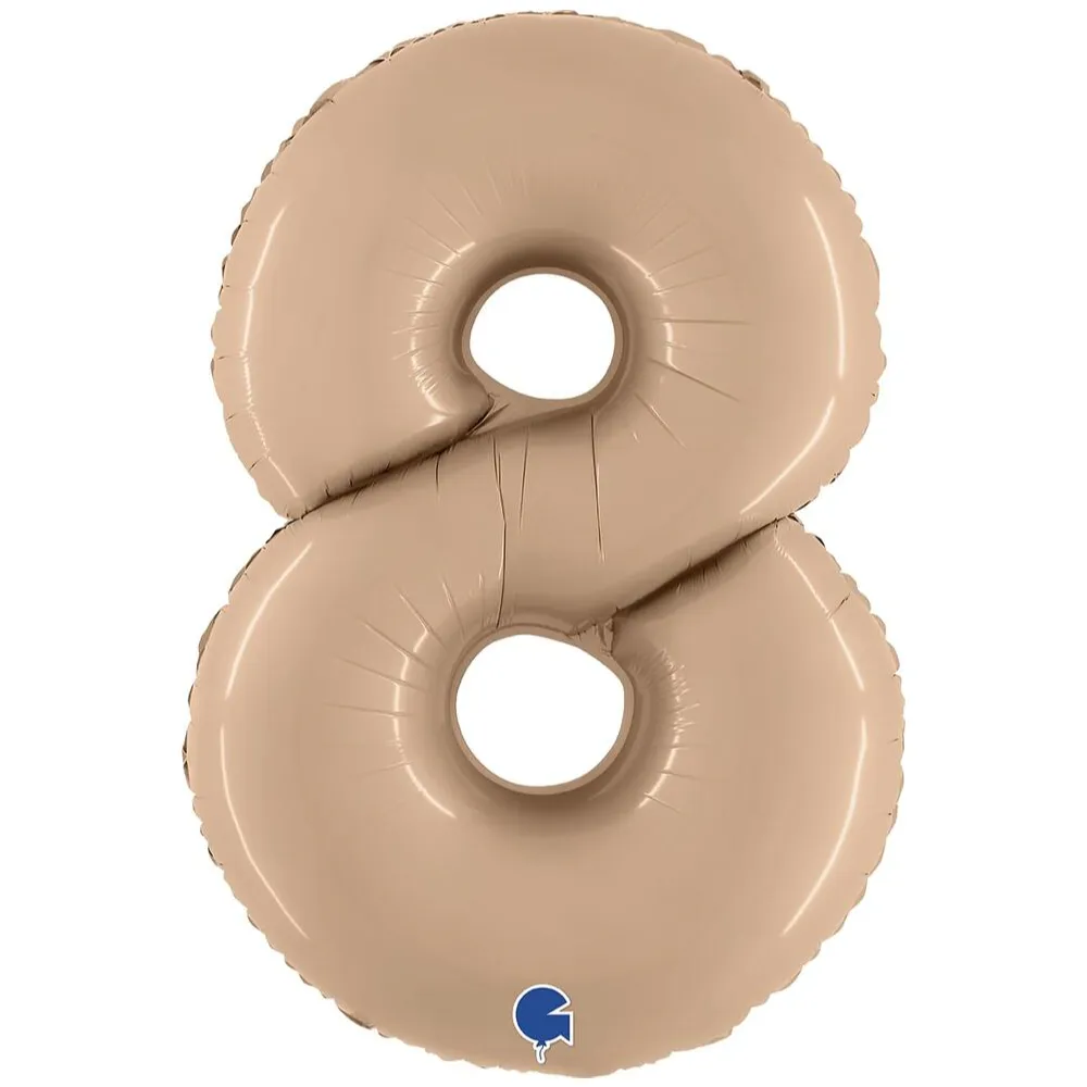 Balon Folie Jumbo CIFRA 8 Nude 102 cm Grabo