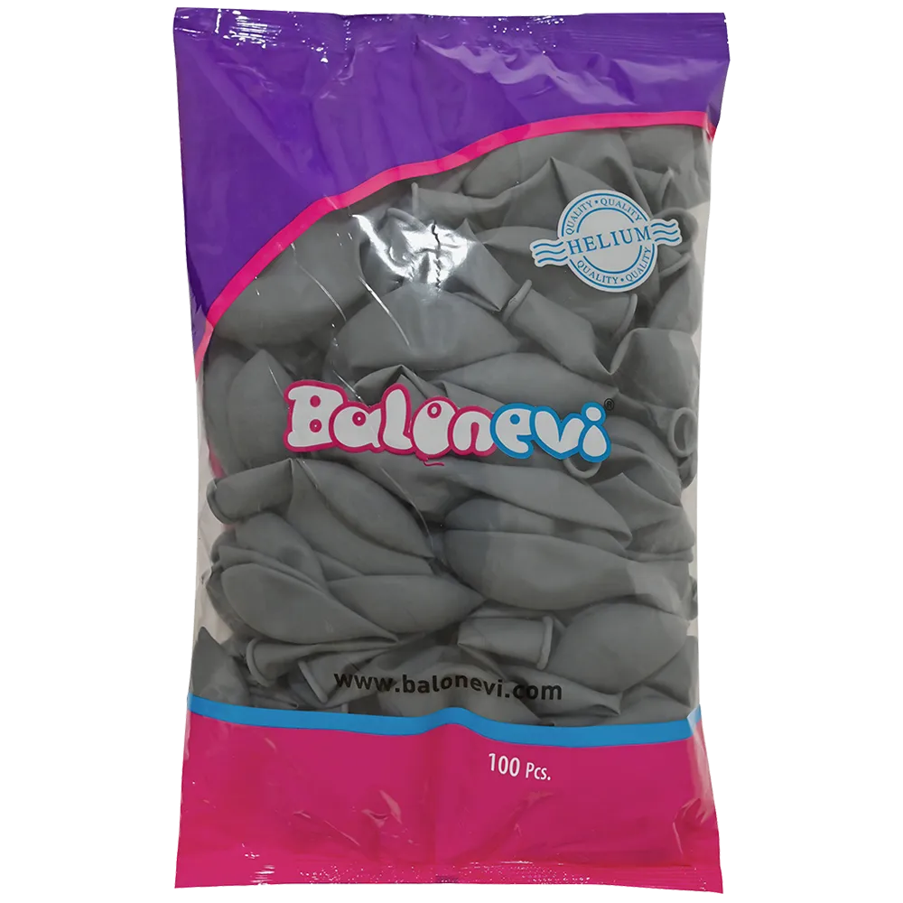 Baloane latex 30cm Standard Gri -32