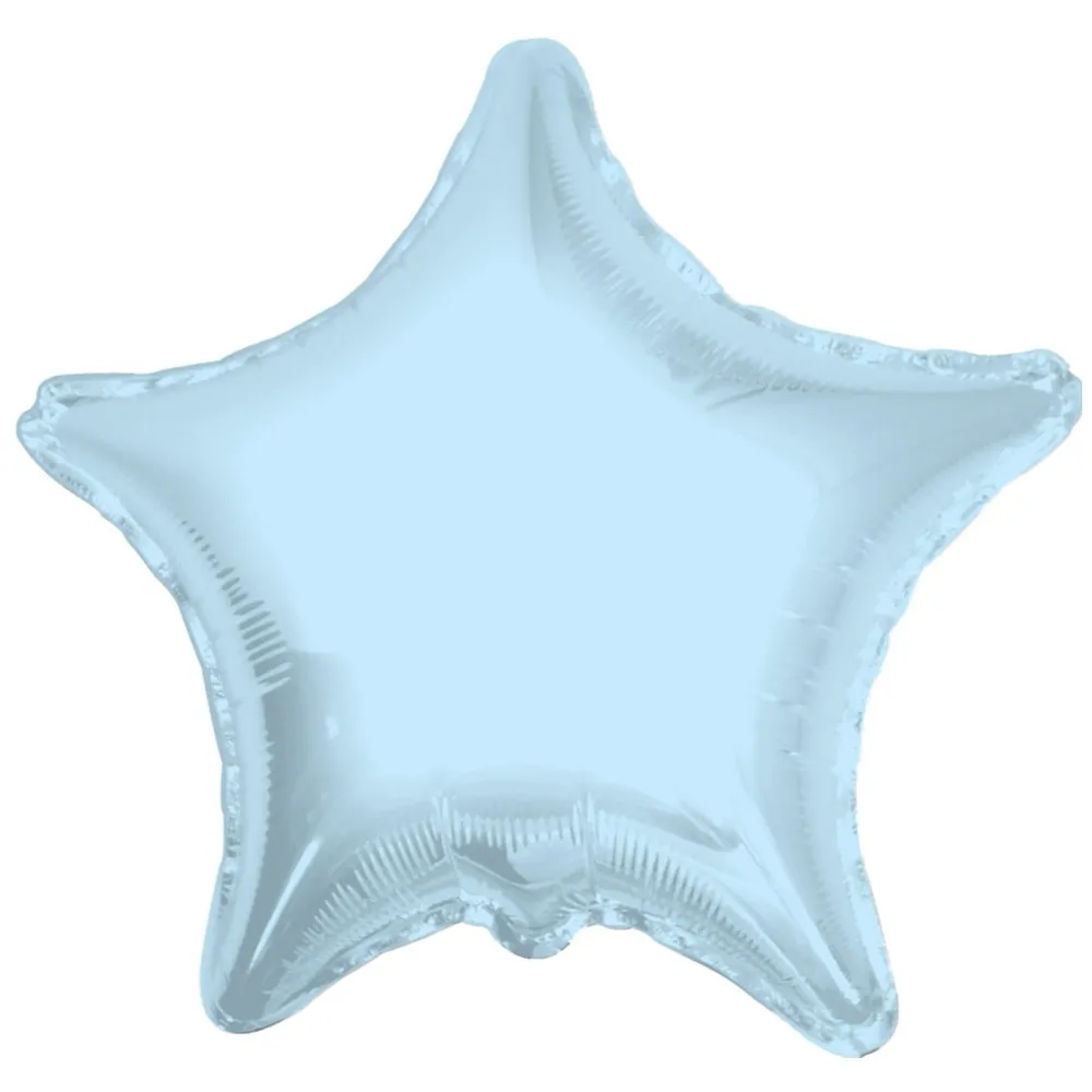 Balon Folie Stea Bleu Deschis 45cm