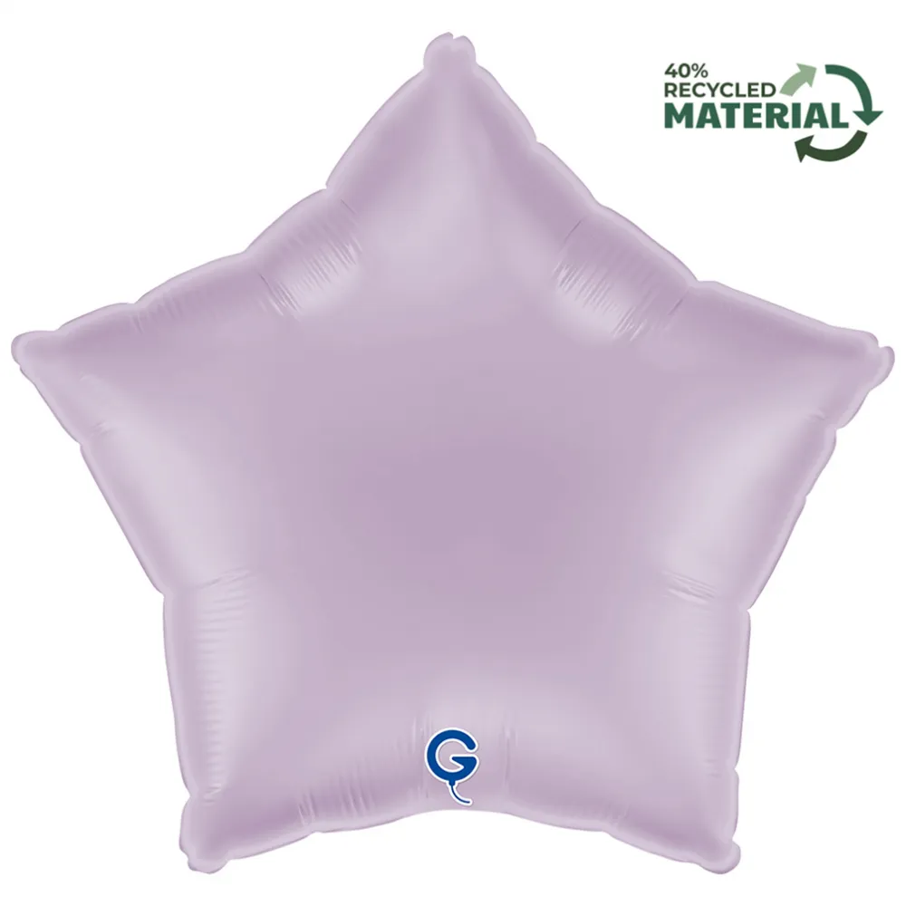 Balon Folie Stea Lavanda 46 cm Grabo
