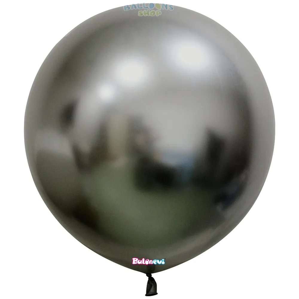 Balon Latex Jumbo 60cm Chrome Space Grey -34K