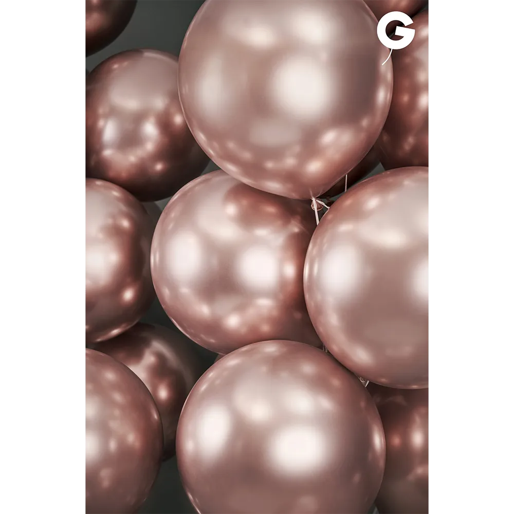 Baloane Latex 13cm Shiny Rose Gold AB50.96
