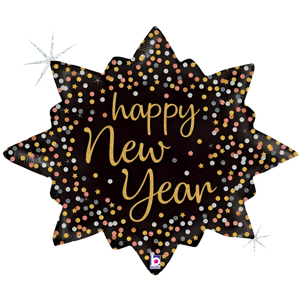 Balon Folie Figurina Stea Happy New Year 74cm Grabo