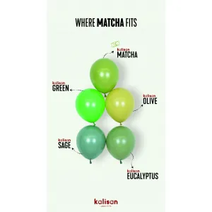SET 50 Baloane latex 13cm Matcha Standard 2356