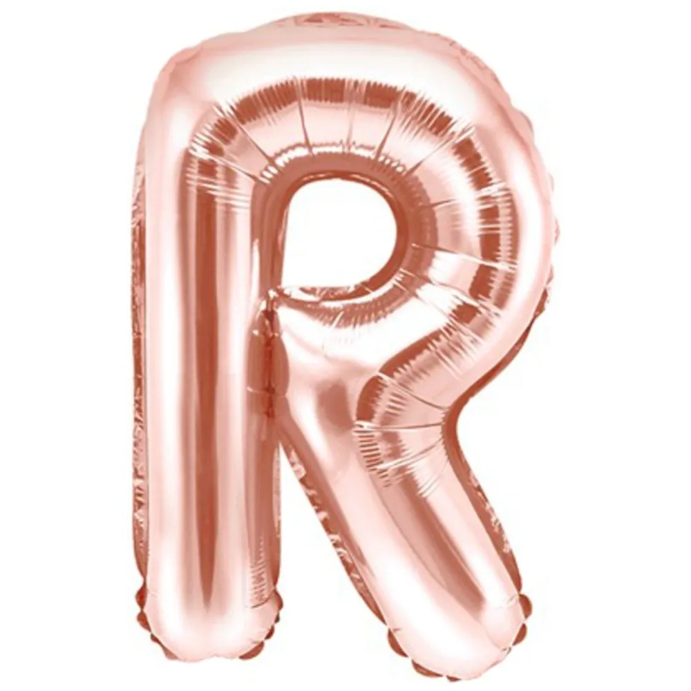 Balon folie 35cm - litera R - ROSE-GOLD - PDC1051