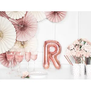 Balon folie 35cm - litera R - ROSE-GOLD - PDC1051