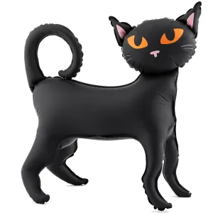 Balon Folie Pisica Neagra 45x48 cm (AER)