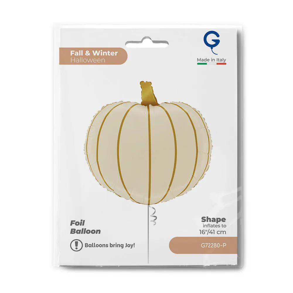 Balon Folie Figurina Dovleac Crem 39x39x23cm