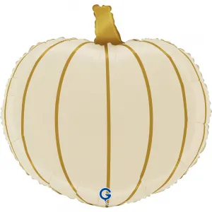 Balon Folie Figurina Dovleac Crem 39x39x23cm