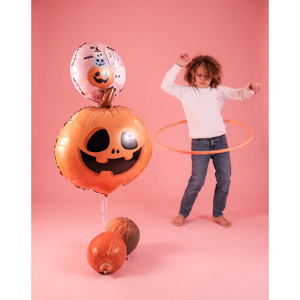 Balon Folie Figurina Dovleac Portocaliu Zambitor 53x57cm