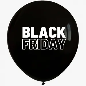 SET 50 Baloane negre 30cm print BLACK FRIDAY